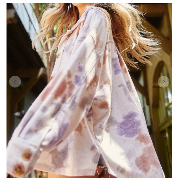 Tie-Dye Oversized Jacket Sz L - Picture 4 of 12